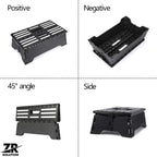Folding Step Stool 5 Inch, Foldable Plastic Step Stool with Non-Slip Textured Surface and Carry Handle, Portable Compact Stool for Kitchen, Bathroom, Closet, RV, Garage and Home Use