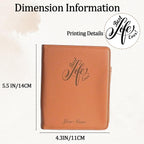 JW Leather Tract Holder Set Mini Field Service Organizer with Pen & Notepad JW Witnessing Supplies Pioneer Gift (Brown)