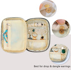 Teamoy Small Jewelry Travel Case, Portable Jewelry Organizer Bag for Earrings, Necklace, Rings and More, Small, Gray-(Bag Only)