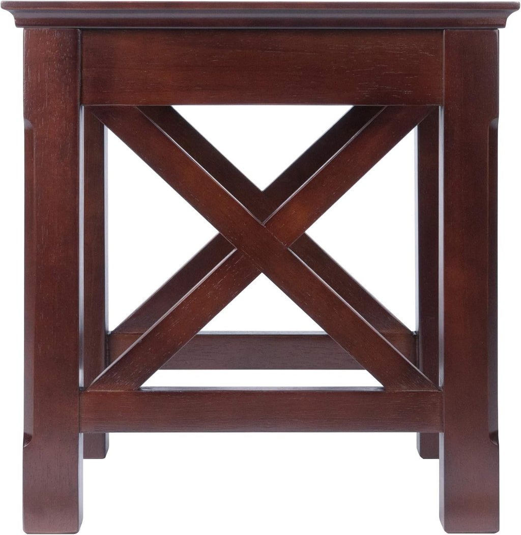 Winsome Xola Nesting Tables, Cappuccino | Small Square Coffee or End Table Set for Bedroom, Living Room, Den, Elegant Furniture for Any Home Decor