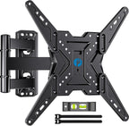 Pipishell TV Wall Mount for Most 26 32 50 55-60 inch TVs, Full Motion TV Mount with Swivel, Tilt & Extension, Single Stud Wall Mount Bracket Holds up to 77 lbs, Max VESA 400x400mm, PIMF11