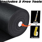 Professional Grade Tool Box Liner, Tool Box Drawer Liner 16 Ft X 16" | Black Toolbox Liner,PVC Toolbox Drawer Liners, Shelf Liner Non Slip Mat, Thick Foam Cabinet Liner