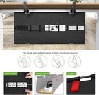 KEEGH Large 36" Under Desk Cable Management Tray - Under Desk Cord Organizer - Clamp/Screw Mount - Support Upto 70lbs - Fabric Wire Management - Gaming/PC Cable Raceways - Cord Hiders for Office/Home