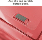 Acrimet Facility 4 Tier Letter Tray, Side Load, Letter Size/A4, Desktop File Organizer, Plastic (Clear Red)