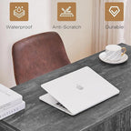 VECELO 39.3" Home Office Work Table with Drawers,Computer Desk with Hairpin Leg for Writing/Study,Classic Grey