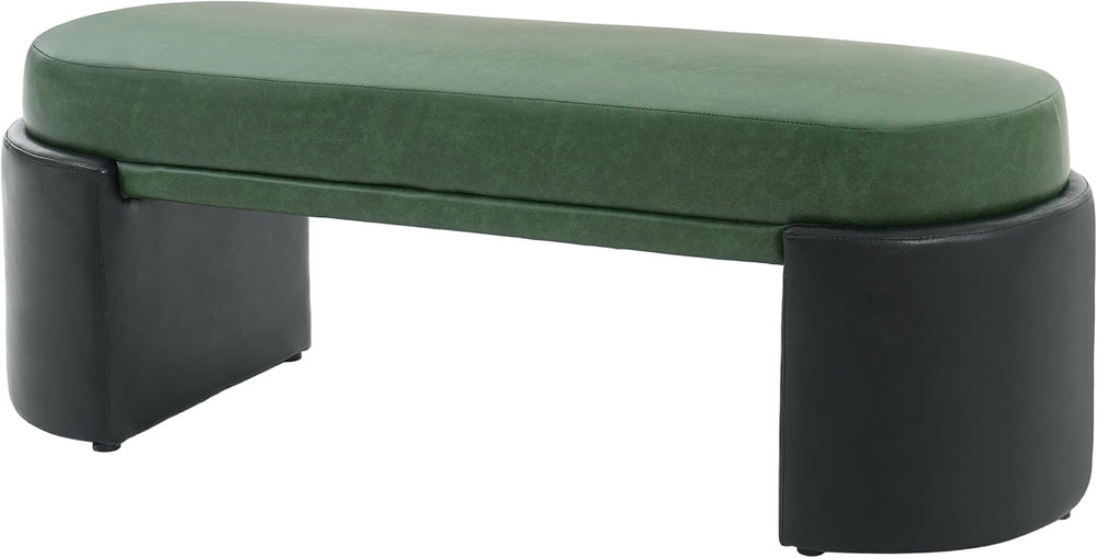 Christopher Knight Home Roland 48" Faux Leather Upholstered Dining Bench...