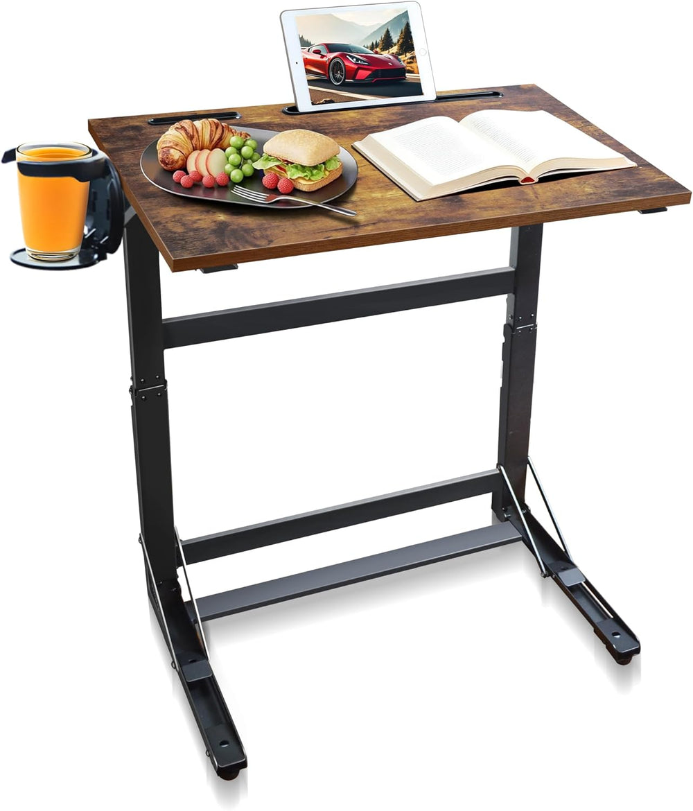 YIBOLIN'S Couch Table Tray - Foldable TV Dinner Tray Table with No Assemb...
