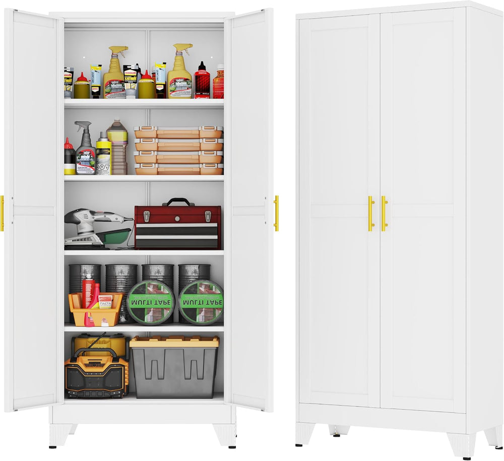 GAIOUS 71''Tall Metal Garage Storage Cabinet,File Cabinet with Door a...