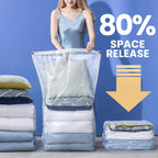6 Pack Vacuum Storage Bags, Jumbo Cube 31x40x15 Inch, Extra Large Vacuum Seal Bgas for Comforters, Blankets, Pillow, Quilts, Space Saver Clost Oragnization-Clear