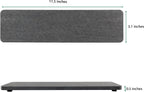 2 Pcs Water Absorbing Stone Trays, Kitchen/Bathroom Sink Soap Dish, Diatomite Tray Used for Hand Soap & Cosmetic Bottles in The Modern Home, 3.15" W x 11.8" L, Dark Gray