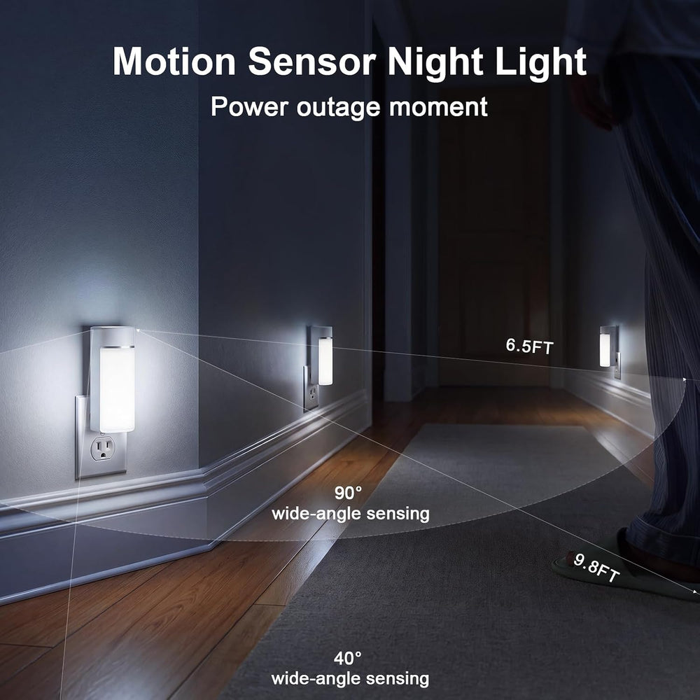 Dawnrise 7-in-1 Plug in Power Failure Night Lights with 12 Color Changing