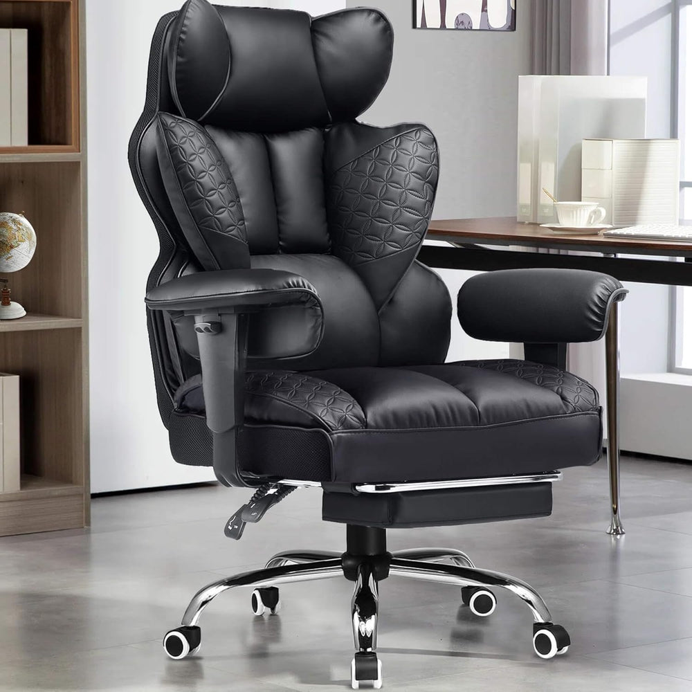 GTPLAYER Big and Tall Gaming Chair 400lbs Heavy Duty Office Chair with Footre...