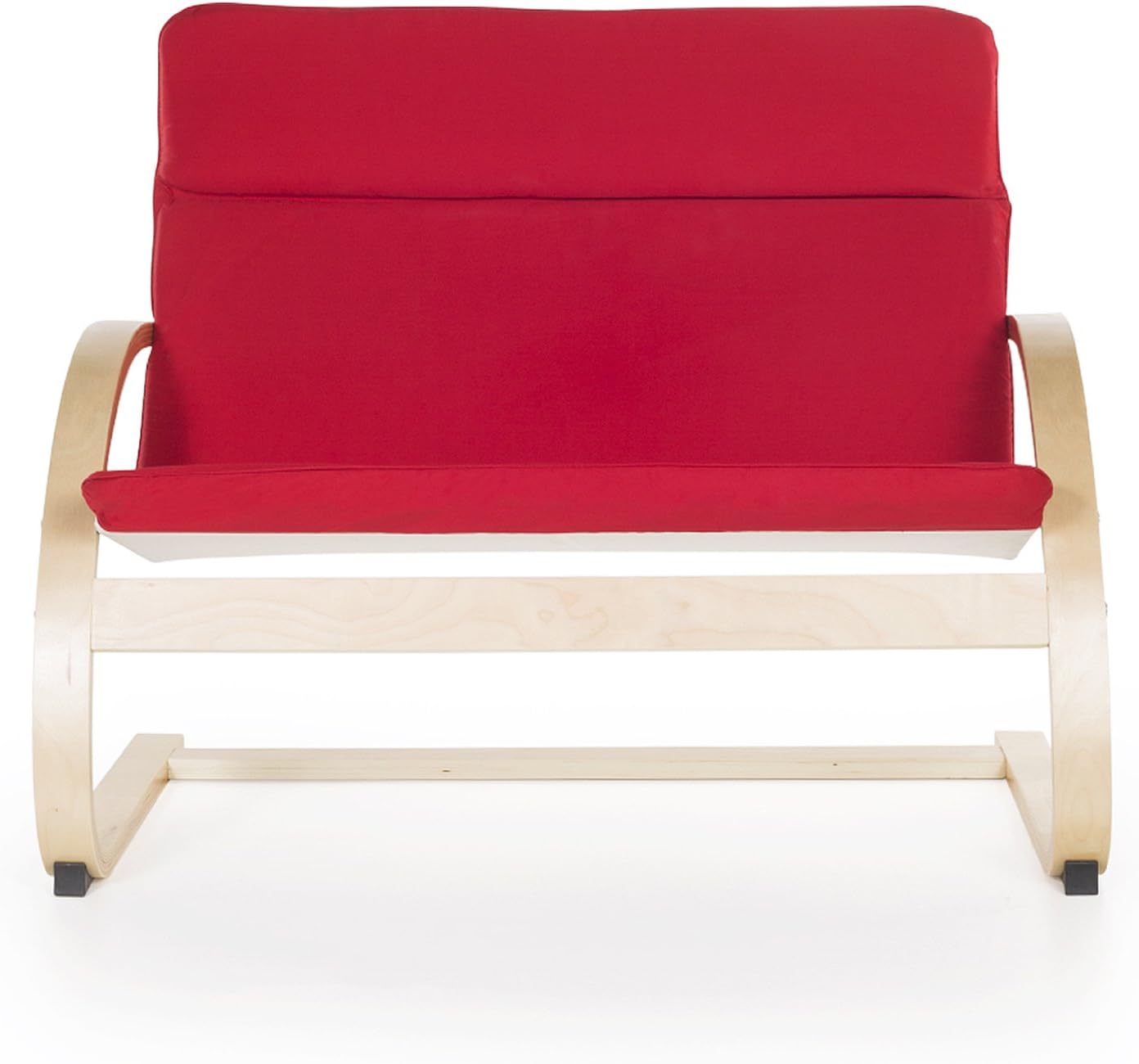 Guidecraft Nordic Couch - Red: Rocker Couch For Kids, Toddlers Room & Classroom Furniture, School Chair