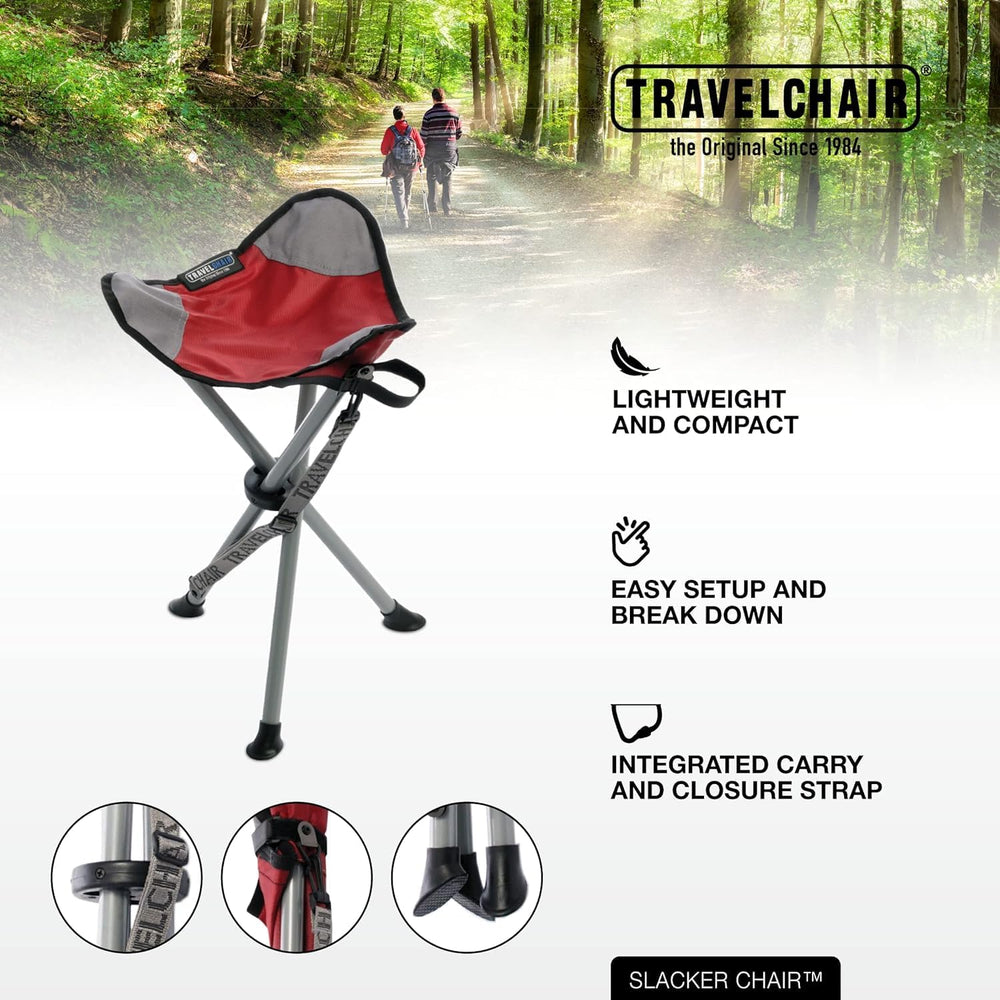 Slacker Tripod Chair for Camping, Lightweight Chair, Adjustable Carry Strap f...
