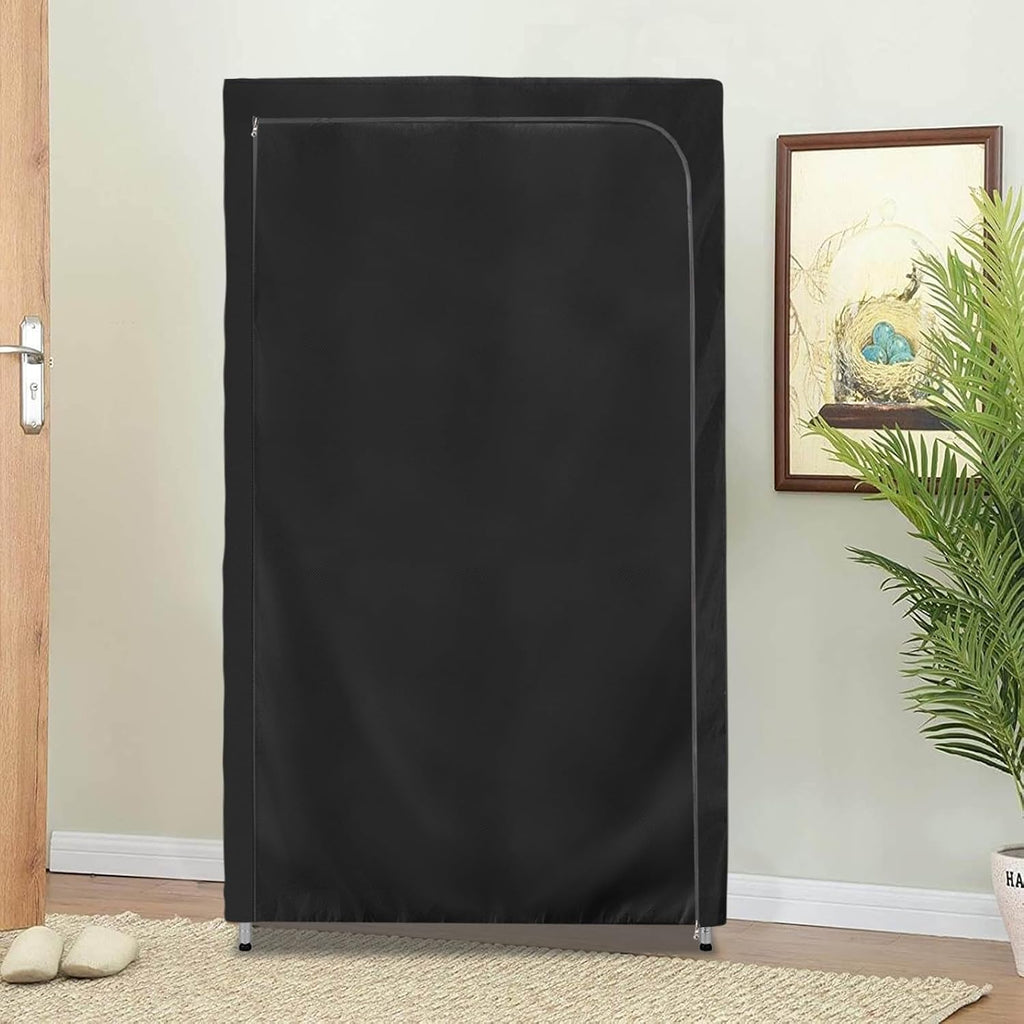 Garment Rack Cover,600D Heavy Duty Waterproof Clothing Rack Cover,Clothes Rack Cover with Zipper for Metal Garment Rack（47.2"W x 17.7"D x 80.7"H,Cover Only)