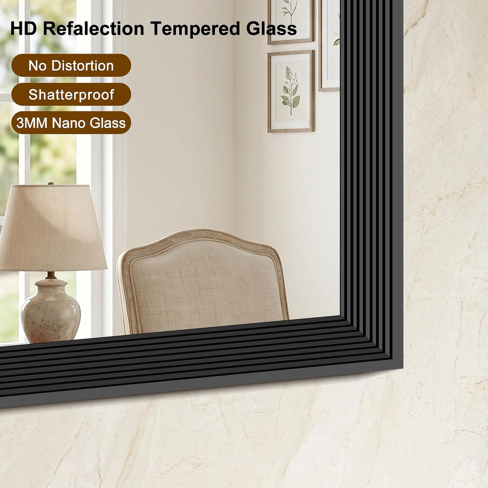 DESBING 24"x30" Black Bathroom Mirrors for Over Sink, 3MM Tempered ...