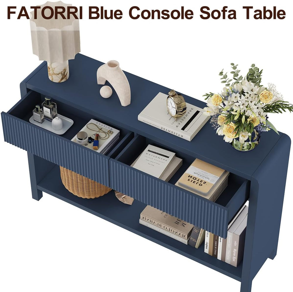 FATORRI Console Sofa Table for Entryway, 47.2 Inch Wood Hallway Tables for Li...