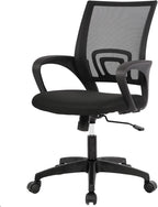 PayLessHere Home Office Chair Desk Computer Chair Adjustable Ergonomic Lumbar Support Armrest Executive with High Density Mesh 360 Degree Swivel Chair for Men Women Adults, Black