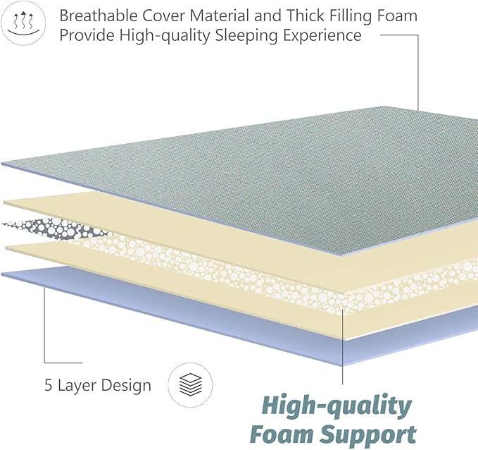 MAXYOYO Japanese Floor Mattress Futon Mattress, 4" Thicken Tatami Mat Sleeping Pad Foldable Roll Up Mat Boys Girls Dormitory Pad Kids Floor Lounger Pillow Bed, Charcoal Grey, Queen Size