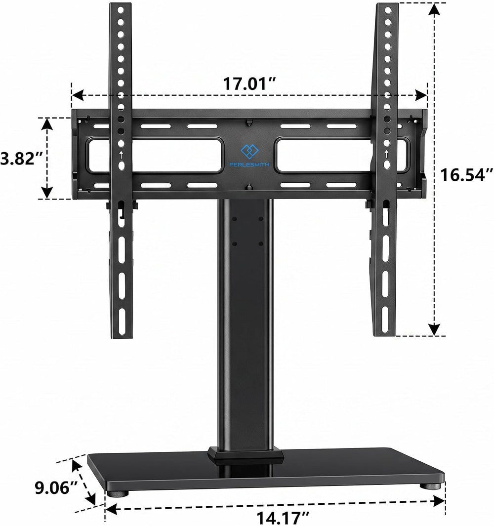PERLESMITH Universal Swivel TV Stand Legs for 24-60 inch LCD LED TVs, Height ...