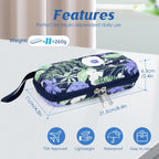 YOUSHARES Insulin Cooler Travel Case - Diabetic Insulated Organizer Portable Cooling Bag for Medication Cooling Insulation, Insulin Pen Case with 2 TSA Approved Cooler Ice Pack