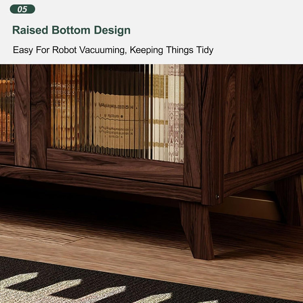 Storage Cabinet with Drawer - Tall Freestanding Kitchen Pantry Cupboard for Dining Room and Living Room, Assembly Required