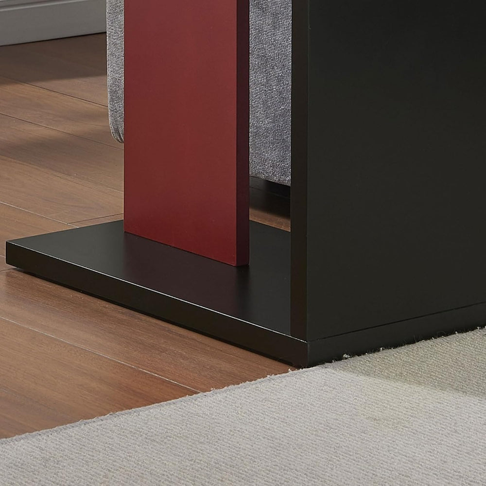 Kings Brand Furniture Hayward Side Table for Couch, Snack and Laptop Modern A...