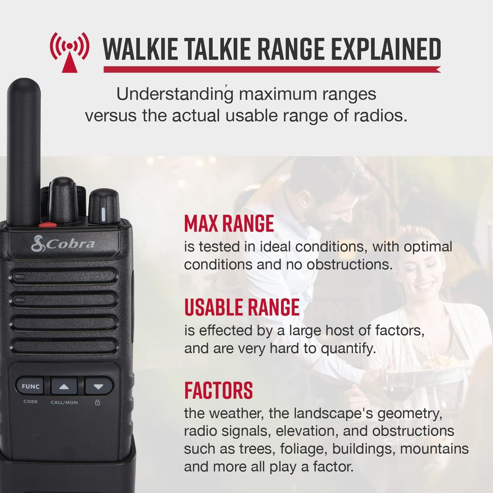 Cobra PX650 BCH6, Professional/Business Walkie Talkies - Rechargeable