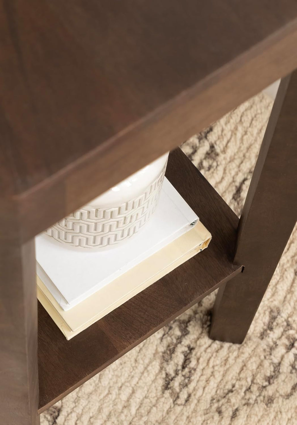 Kate and Laurel Talcott Modern Square Wood Drink Table, 12 x 12 x 28, Dark Br...