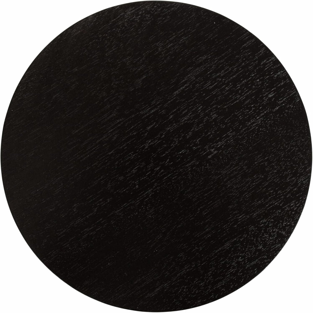 Kate and Laurel Foxford Modern Tiered Round Drink Table, 12 x 12 x 30, Black,...