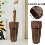 Umbrella Bucket - Wooden Large Modern Container,Umbrella Organizer Bucket Cane Stand,for Inside Outdoor Entrance Hallway Patio Home Office Dorm Commercial
