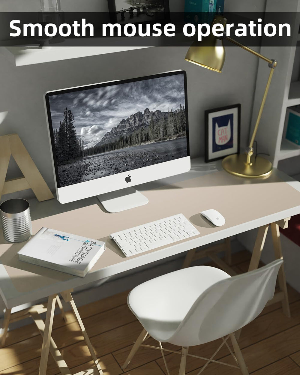 Extra Large Desk pad, Leather Desk Pad Protector,Office Desk Mat,Mouse Pad, N...