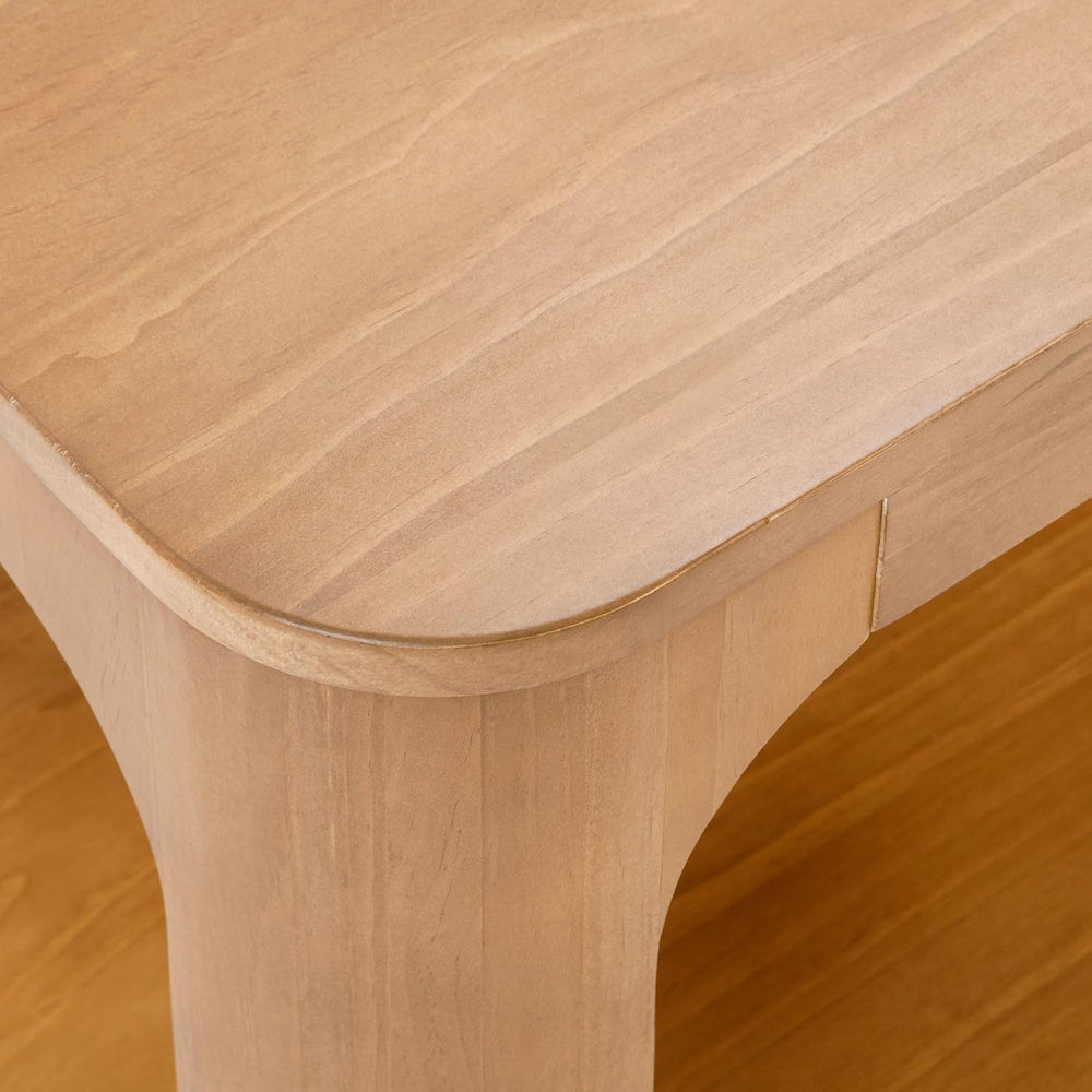 Plank+Beam Forma Rectangular Side Table, with Shelf, Pecan