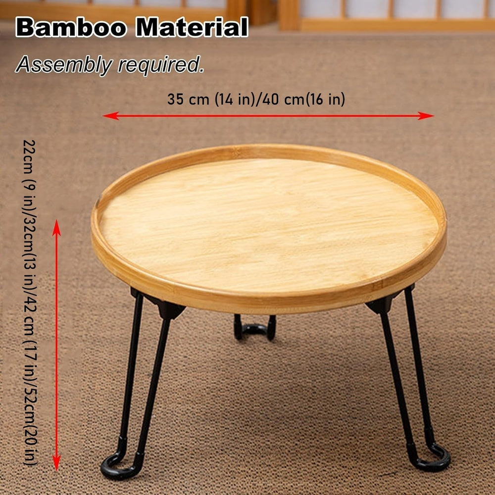 Round Coffee Table Sofa Side Table with Fluted Simple Center Table for Living...