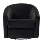 babyletto Madison Swivel Glider in Black Velvet, Greenguard Gold and CertiPUR-US Certified, 61.6 lb