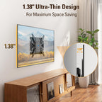 Mounting Dream Ultra Slim Full Motion TV Wall Mount, Low Profile Articulating TV Mount for 26 to 75 Inch TVs - Smooth Extension, Swivel, Tilt, Fits 16" Studs, Max VESA 400x400mm, Holds 88lbs