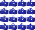 16 Pack Extra Large Heavy Duty Moving Bags, Blue Storage Bins with Lids, Reinforced Handles & Heavy-Duty Zippers Moving Boxes Storage Bags Totes for Clothes Packing, Dorms, College Supplies, Blue