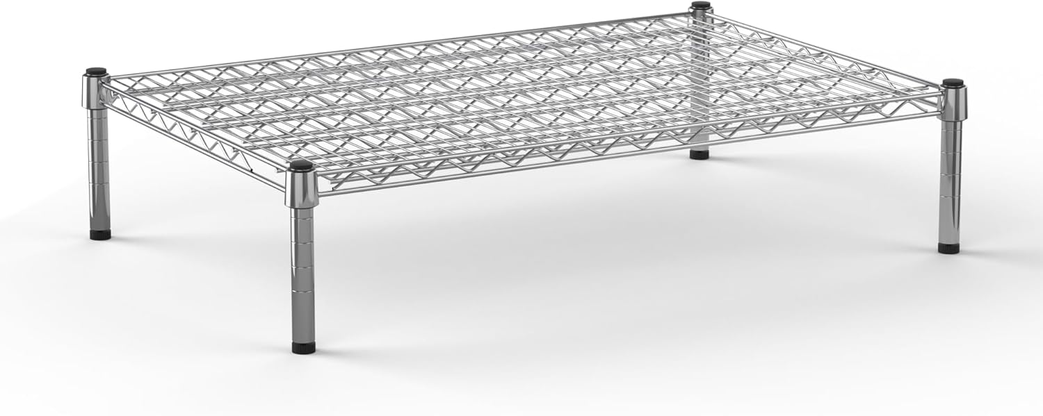 24" Deep x 36" Wide x 8" Height Wire Shelving Kit | 1-Tier | NSF Commercial Storage Rack Unit