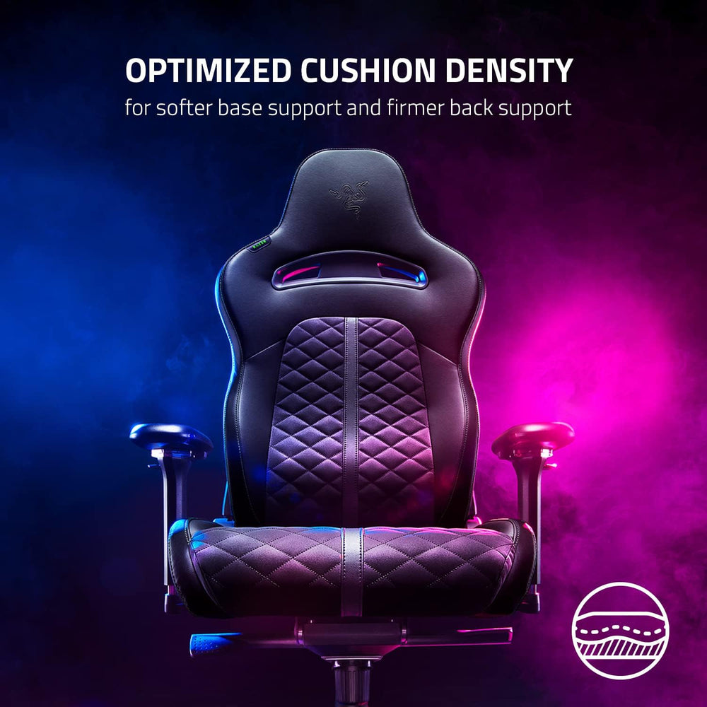 Razer Enki Gaming Chair, Built-in Lumbar Arch, All-Day Comfort, Black | Optim...