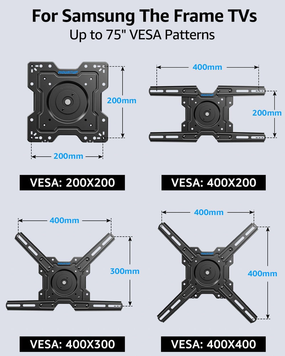 MOUNTUP Rotating TV Wall Mount Only for Samsung The Frame/Neo QLED 8K/4K TVs,...
