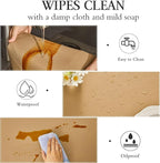 Beautysaid Shelf and Drawer Liner for Kitchen Cabinet, Non Adhesive Non Slip Shelf Paper Waterproof Washable Thickened for Dresser Pantry Shelve Bathroom Protector Liner(Beige,12 in x 30 FT)