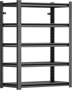 Heavy Duty Garage Shelving Unit, 72" H 2000 LBS Metal Storage Shelves, 5 Tier Adjustable Shelving Units for Organization, Heavy Duty Garage Storage Rack (72''H x 36''W x 16''D)
