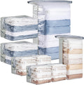 8 Pack Vacuum Storage Bags, Cube Combo (3 Jumbo+5 Medium), Vacuum Seal Bags for Clothing, Bedding, Blanket, Space Saving Closet Organization