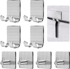 CGBE Razor Holder for Shower - 4 Packs Holder and Hooks, Self Adhesive Shaver Holder Hanger for Bathroom, Damage Free Wall Hooks for Razor Shaver Loofah Sponge