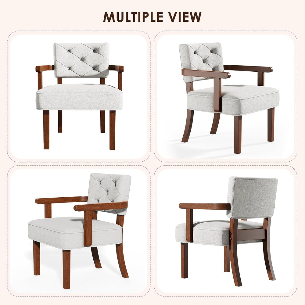 Versatile Accent Chair for Bedroom, Mid Century Modern Arm Chair, Butacas par...