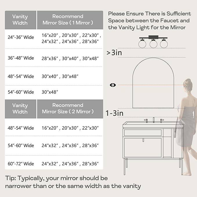 28" x 36" Gold Arched mirror, Large Arch Bathroom Vanity Wall Mirror, Modern Aluminum Alloy Metal Frame Arch Mirror for Bathroom, Living Room, Bedroom, Entryway, Tempered Glass, Shatter Proof