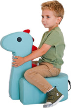 Children's Factory Spike the Dino, Aqua Foam Kids Stool, Toddler Soft Seating Chair for Daycare, Preschool and Home, Lightweight and Easy to Clean, Little Explorers Collection