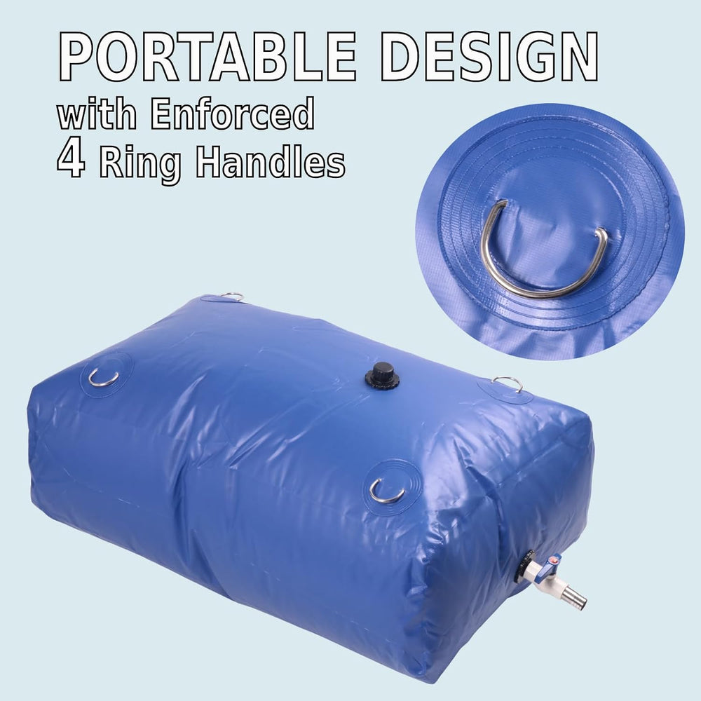 Japard 110 L / 30 Gal Water Bladder Tank, Foldable Portable Rainwater Storage...