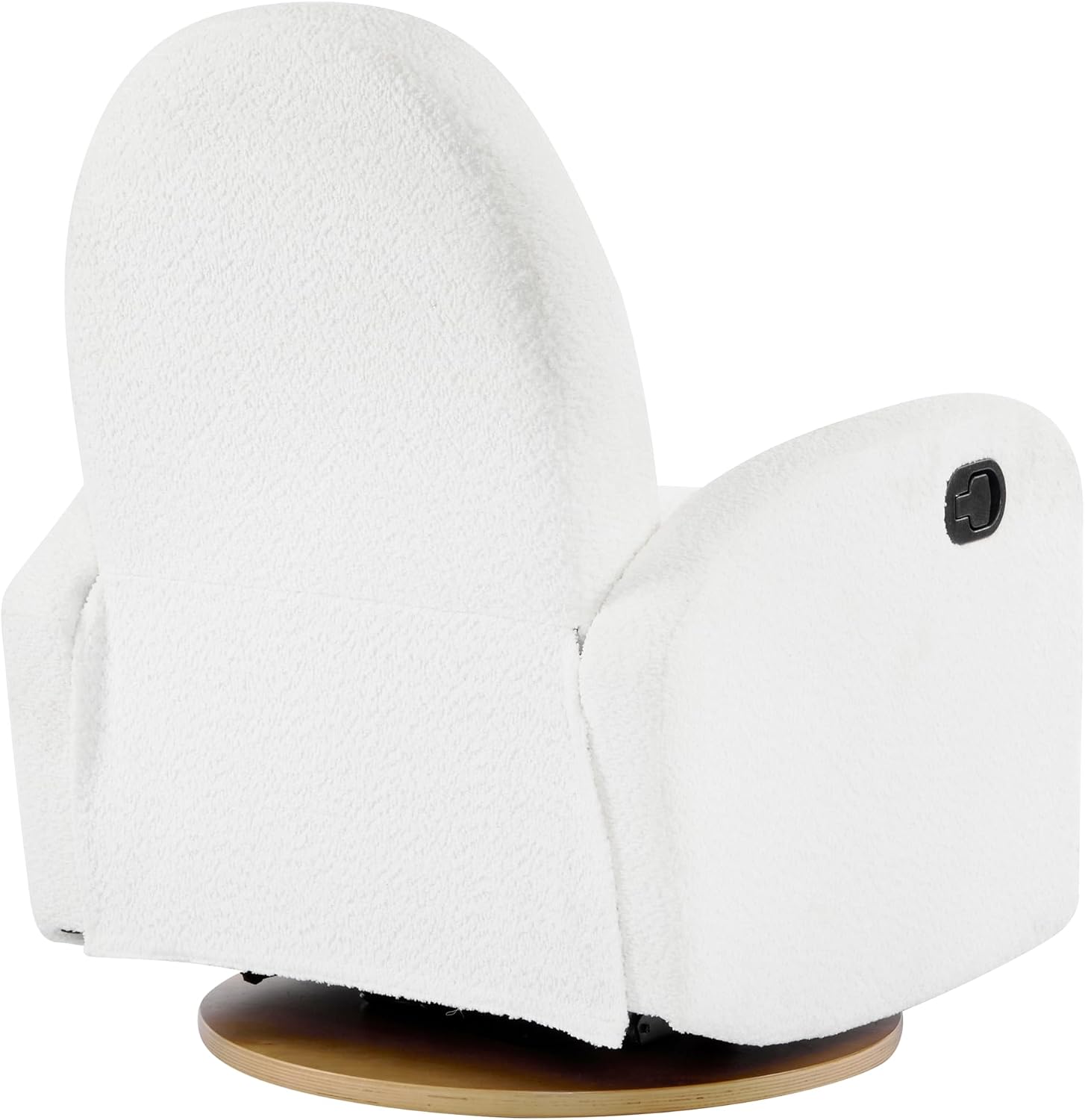 Merax Boucle 360 Swivel & Glider Recliner Chair, Adjustable Nursery Glider Rocker for Living Room, Bedroom Beige