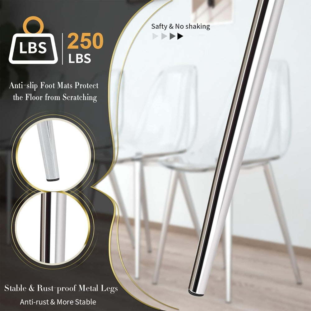 Baysitone Clear Dining Chairs Set of 12, Modern Kitchen Chairs with Transpare...